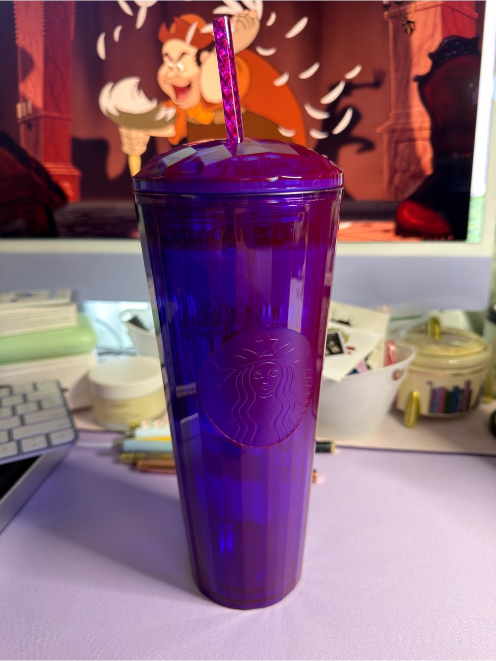 Starbucks Purple Ombre Tall Reusable Tumbler with Straw